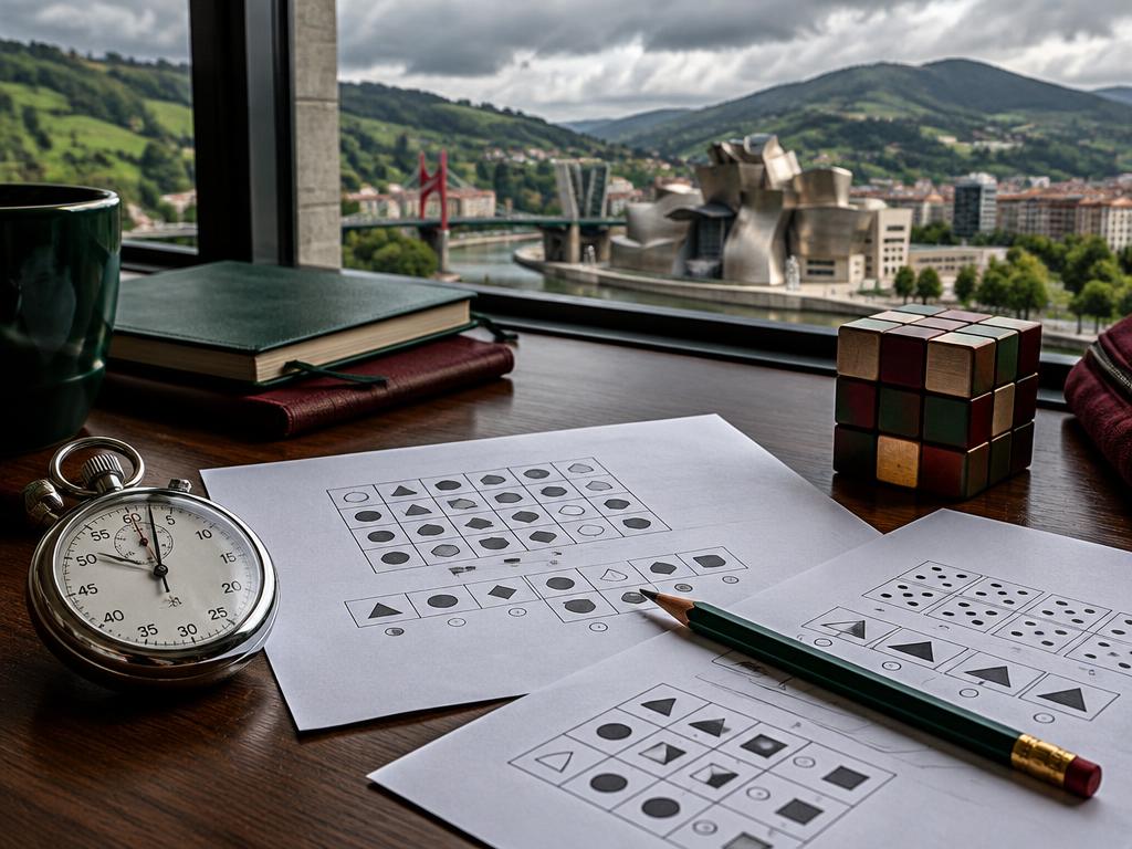 Ejercicios de razonamiento visual con Bilbao al fondo